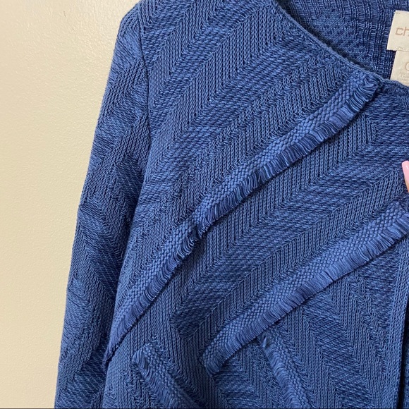 CHICO’S Macie Cardigan Blue 0 Small - Picture 5 of 7